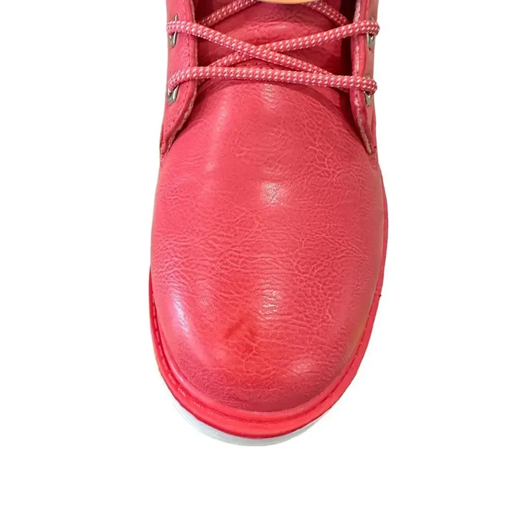 Lugz pink Laceup‎ high top boot. I” heel size 7 new without box - Picture 12 of 14